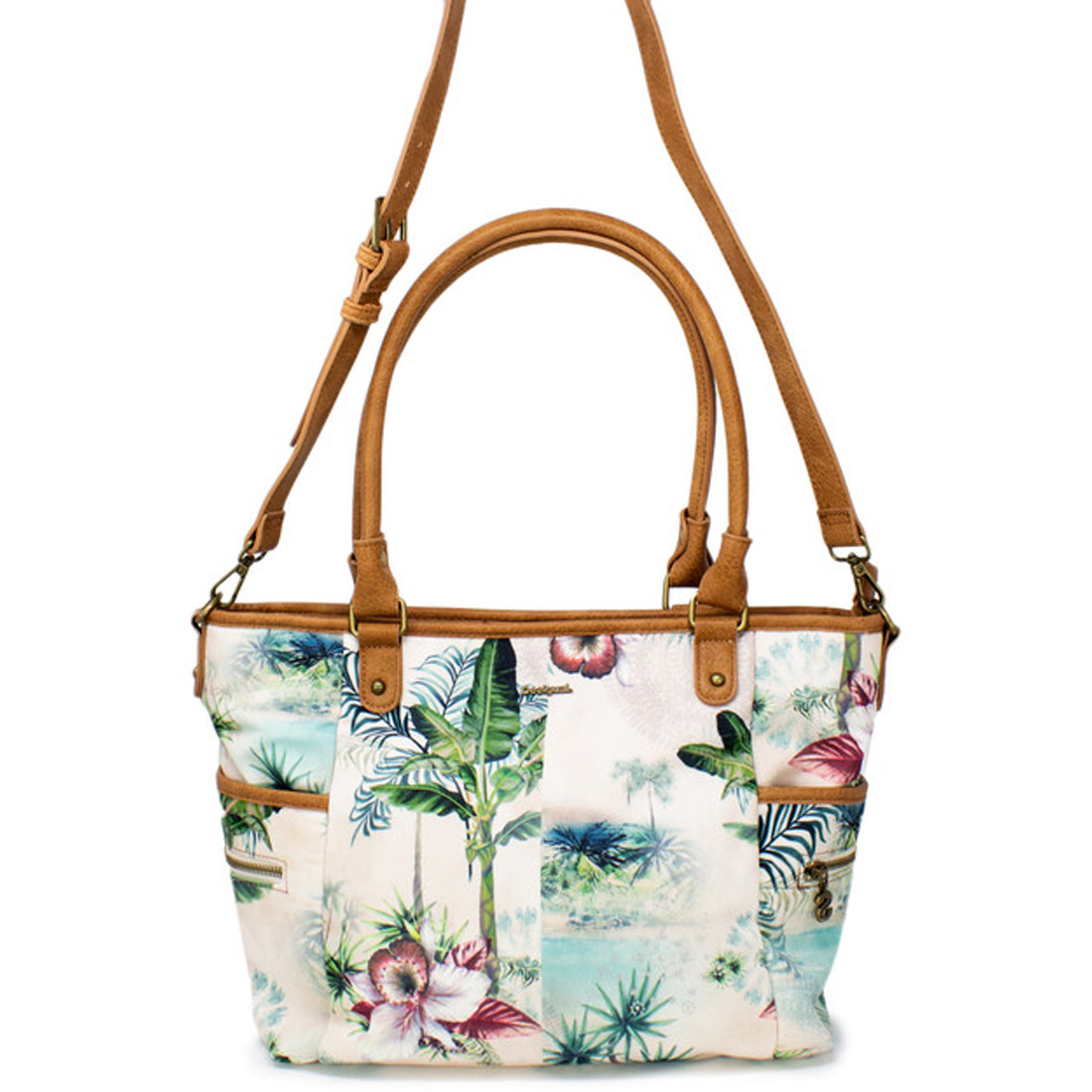 Сумка Desigual cover Soft Tropi Maxton Bleached Sand бежевый M19SAXFA0 9590₽