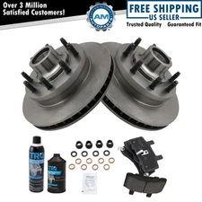 Front Ceramic Brake Pad & Rotor Kit w/Chemicals for 94-99 Dodge Ram 2500 2WD