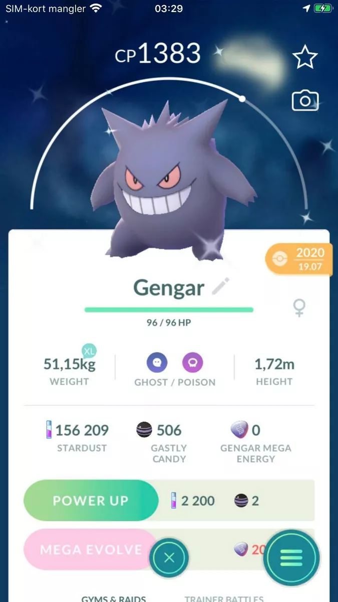 Shiny mega Gengar : r/pokemon