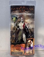 Neca God of War 2 Kratos Golden Fleece Armor Medusa Head 7" Game Action Figure