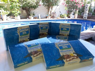 Chocolate covered Macadamia nuts ''Mountains'' 5 boxes 21.5oz Total Same Day SHIP!