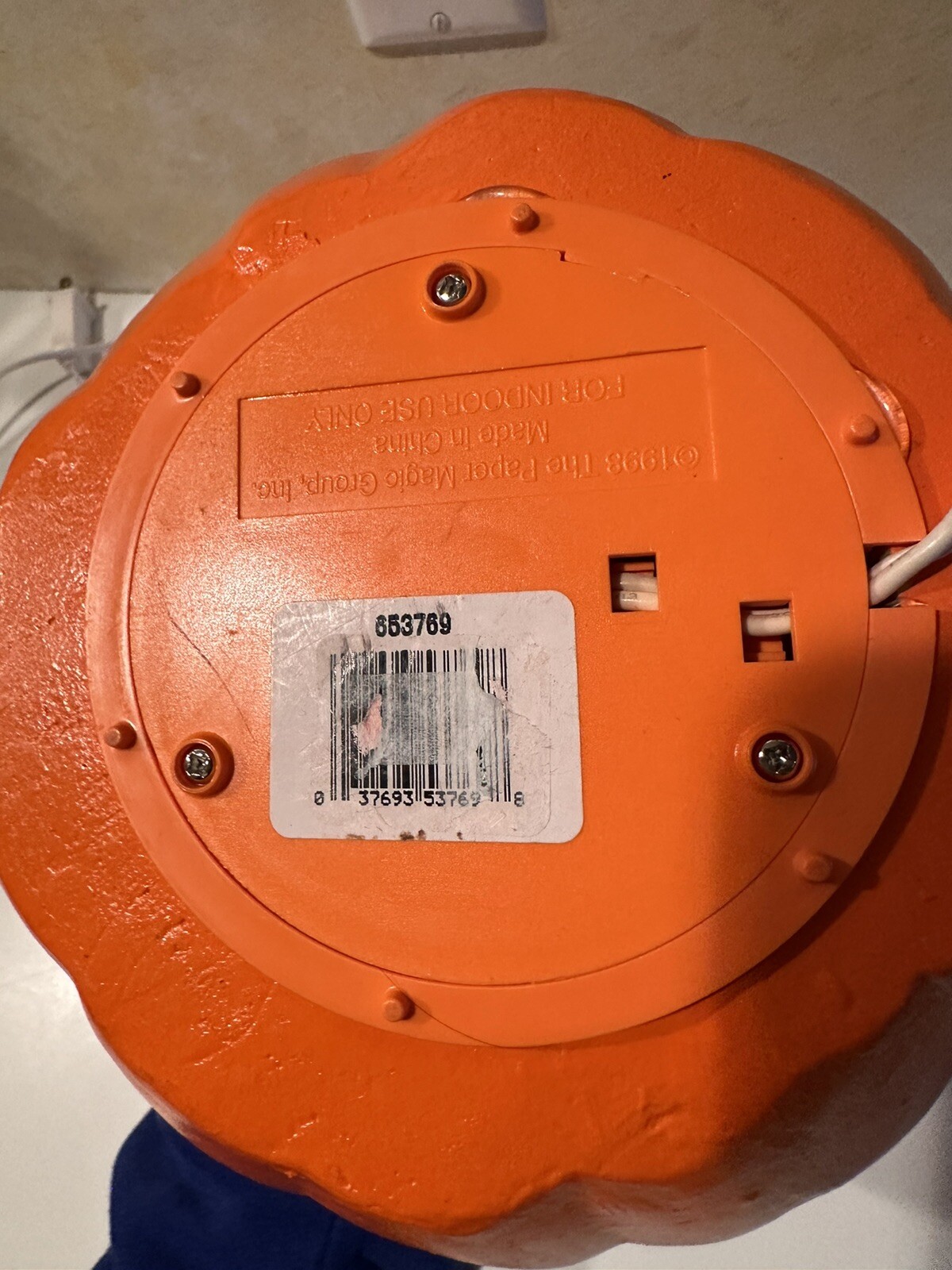 Vintage 1998 Disney Mickey Mouse The Paper Magic Group 2 Sided Pumpkin Works