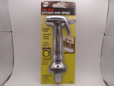 Danco Chrome Kitchen Sink Sprayer - High Pressure Side Spray Replacement For Moen, Delta & Kohler Faucets