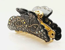fancy boho black Acrylic with rhinestone Claw Clip hair accessory Gift item #17