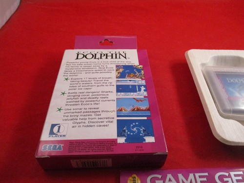 Ecco the Dolphin (Sega Game Gear, 1993) COMPLETE w/ Box manual game WORKS! - Picture 2 of 6