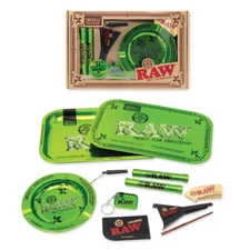 RAW 20th Anniversary Emerald Gift Set – Limited Edition Tray, Ashtray & Tools