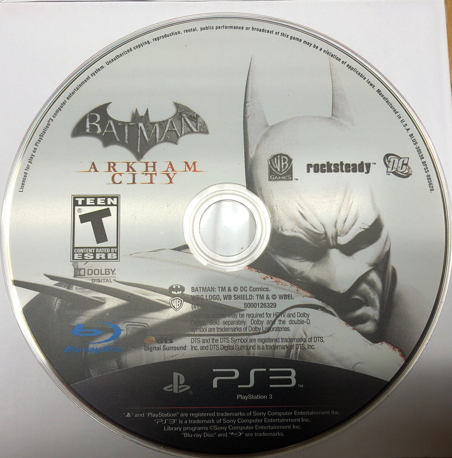 RARE BATMAN ARKHAM ASYLUM PLAYSTATION 3 PAL VERSION PROMO DVD