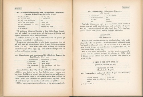 Vintage Escoffier's Big Cookbook Vol 2 In Swedish 1929 Allard Meat Cheese Pastry - Picture 7 of 12
