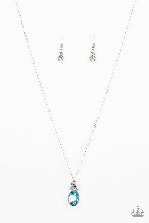 Paparazzi: Diamonds For Days - Blue Necklace | eBay
