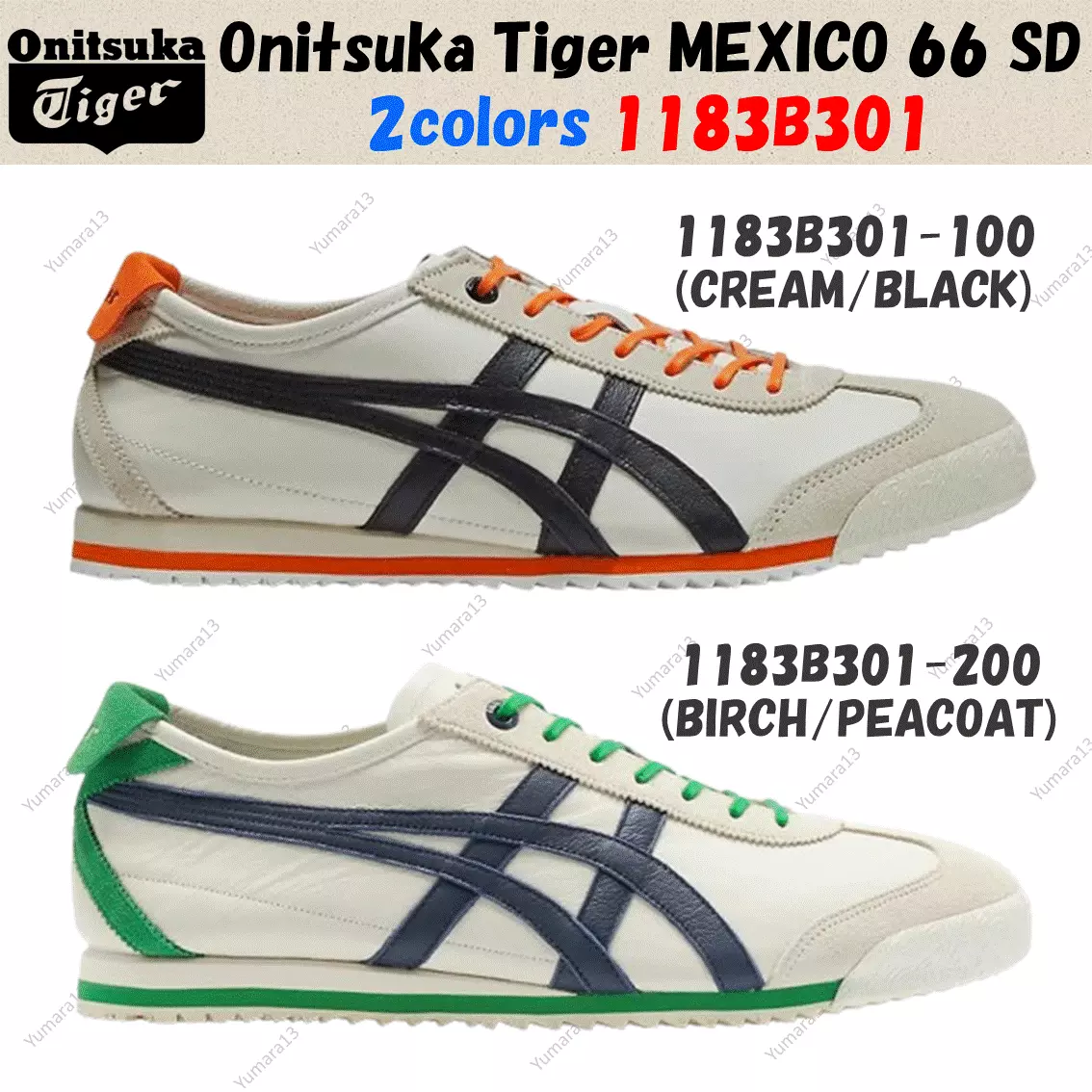 Onitsuka Tiger MEXICO 66 SD 2colors 1183B301 100 200 Size US Men s 4 14 New