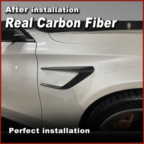 Für Mercedes W205 C63 AMG Carbon Flaps Front Kotflügel Splitter Verbreiterung  - Bild 4 von 11