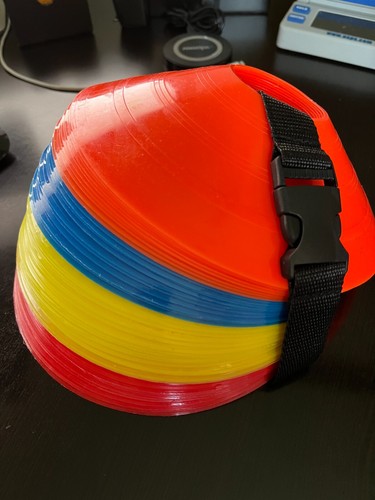 40 Pcs Soccer Disc Cones Football Agility Training Field Marking Aid w/Carry Bag - Picture 4 of 5
