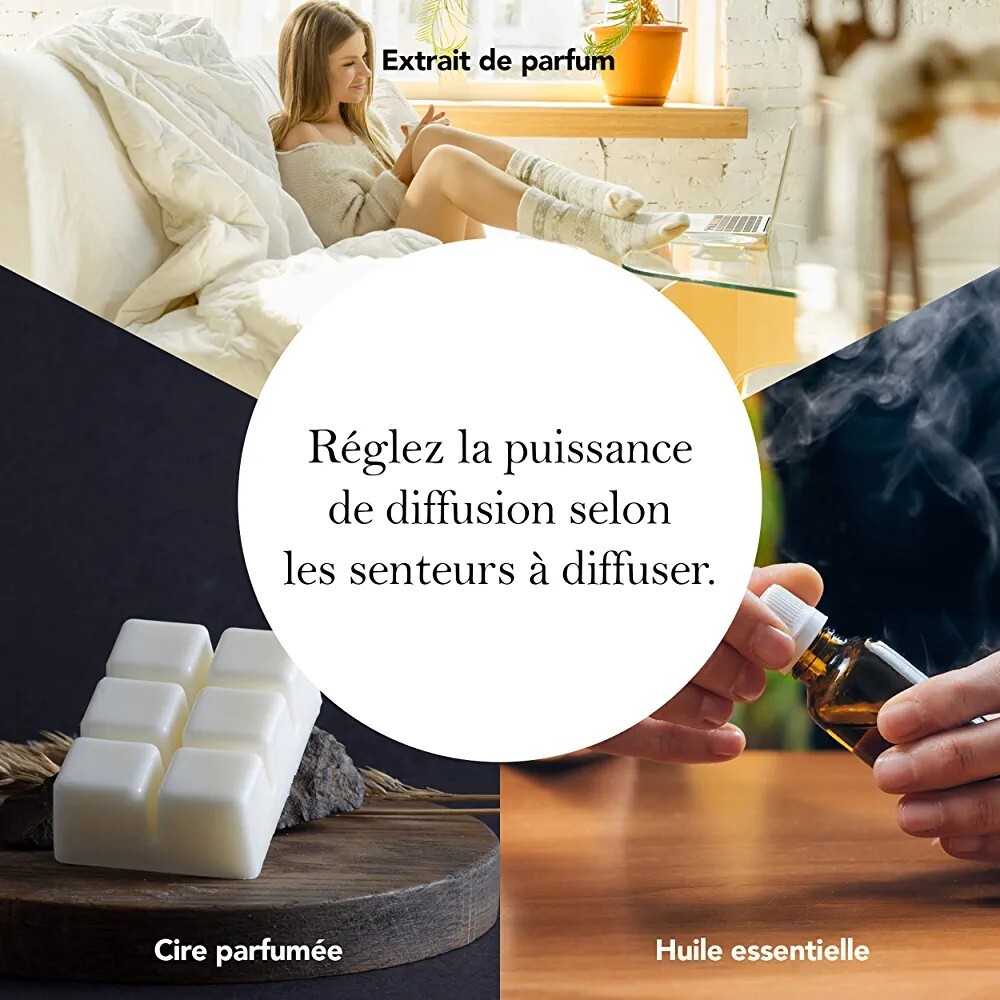 Diffuseur à chaleur douce Calorya 6 objet déco haut de gamme effet 3D
