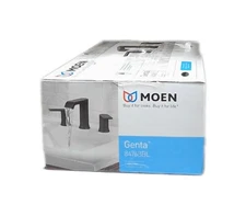 MOEN Genta 8 in. Widespread 2-Handle Bathroom Faucet in Matte Black 84763BL