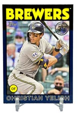 2021  Topps Update 1986 Topps Baseball 35th Anniversary Blue Christian Yelich