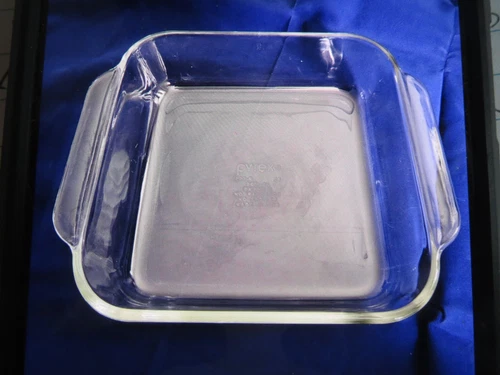 Vintage Pyrex 222-r cLEAR 8"x8"x2" Baking Dish