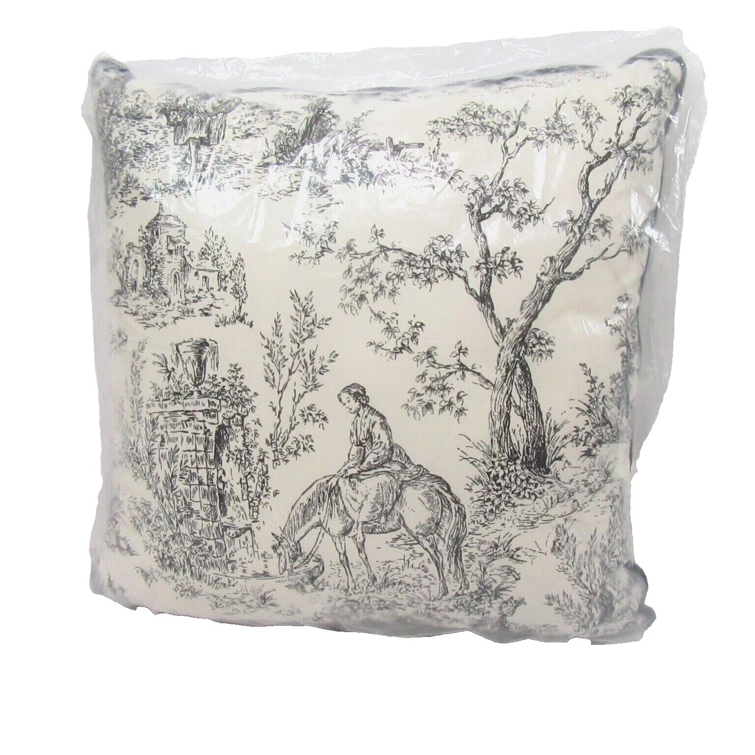 Toile Cotton Blend French Country Home Décor Pillows