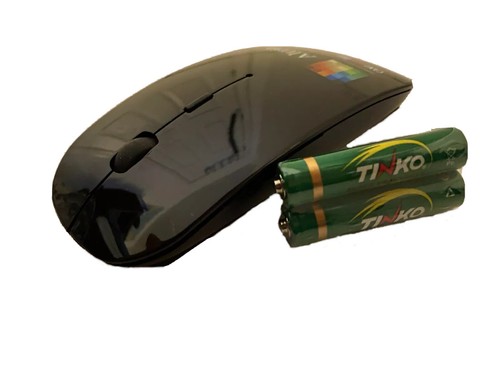 2.4GHz Wireless USB Optical Mouse Mice for Apple Macbook Pro PC Black Batteries - Picture 2 of 6