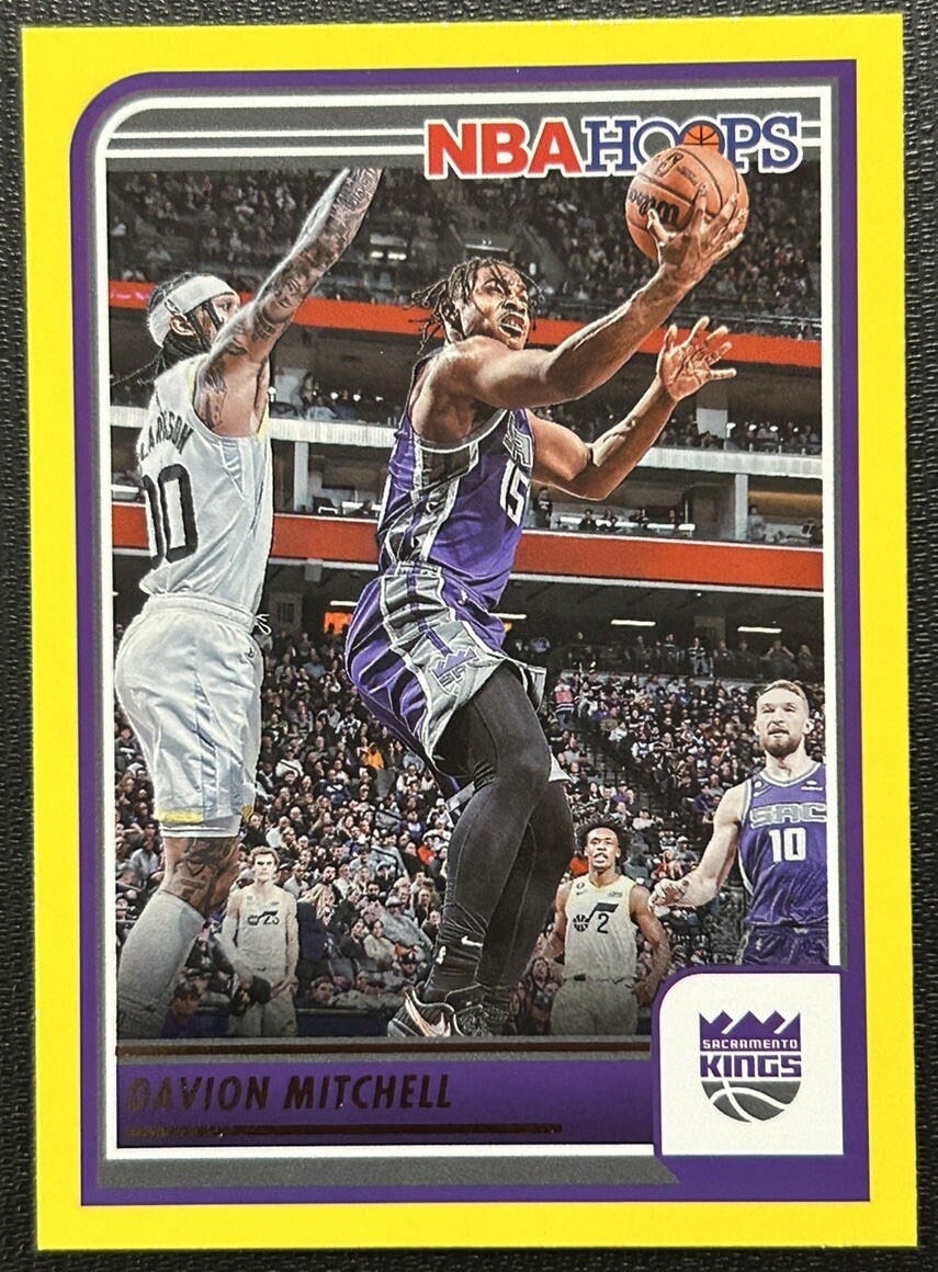 2021-22 Panini NBA Hoops Rookies Yellow Davion Mitchell #228 Rookie RC
