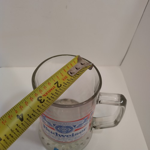 BUDWEISER CRYSTAL MUG 🍺Vintage Made in Israel - Picture 9 of 10