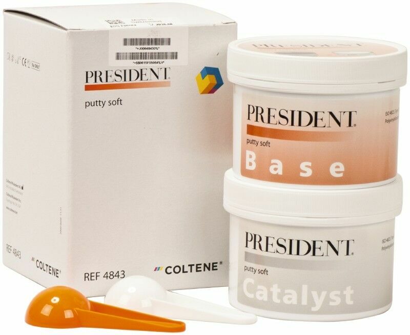 Coltene Whaledent President Putty Soft Base And Catalyst Kit Ref 4843 Fast Ship