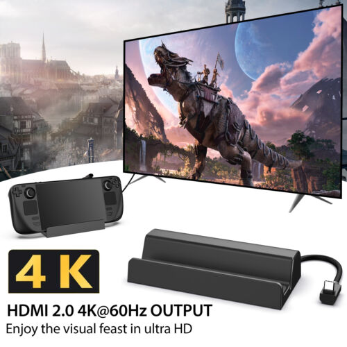6-in-1 S5 Dock Stand LAN Mode Docking Station For Valve Steam Deck HDMI 2.0 4K - Picture 10 of 11