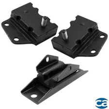 Front Engine Mounts & Rear Trans Mount 3PCS For Ford Country Sedan; Custom 71-69