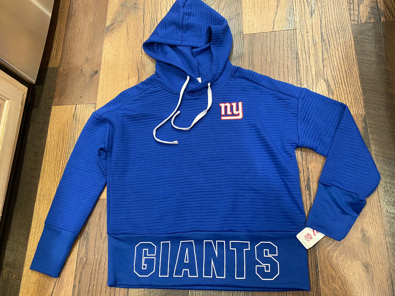 VETEMENTS New York Giants NFL Teen Jr Girl Corded Poly Hoodie ~ New with Tags