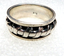 VINTAGE SOUTHWEST STERLING SILVER BAND RING  SIZE 8.5