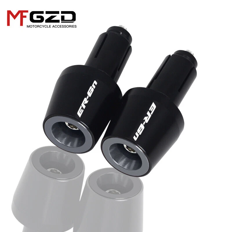 Para KAWASAKI ER6N ER6N Manillar Manillar Empuñaduras Tapa Extremo Manija Tapones Tapa Foto 4 de 4