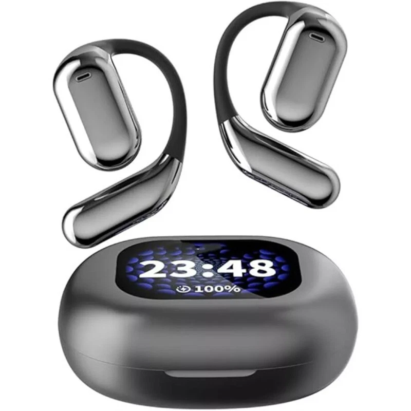 Wireless Open-Ear Bluetooth 5.4 Sport Earbuds with Touch Screen