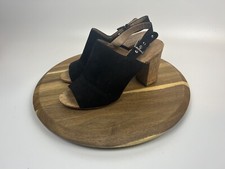 Women's Nine West Booties Black Open Toe Chic Sandals Size 9