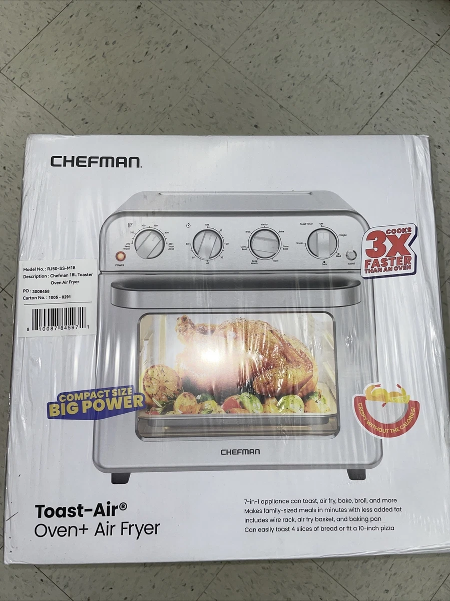 Chefman Air Fryer Toaster Oven Stainless Steel Rj50 M Hot Sale head