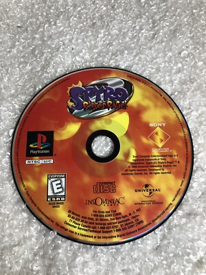 Spyro 2: Ripto's Rage PS1 (Sony PlayStation 1, 1999) Disc Only Tested