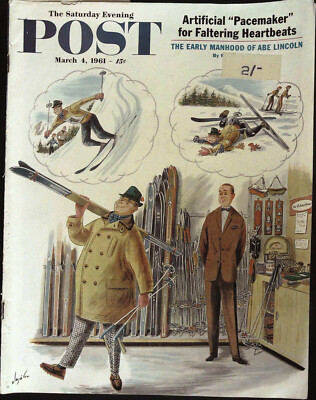 THE SATURDAY EVENING POST March 4 1961 CONSTANTIN ALAJALOV Abraham Lincoln @EXCL