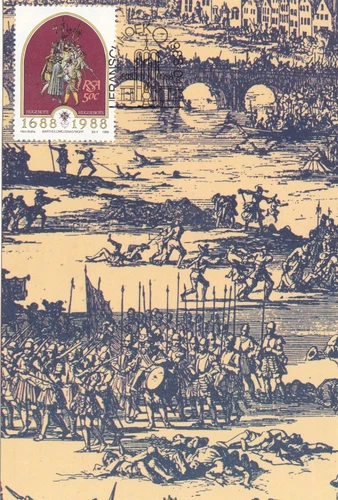 South Africa 1988 French Huguenots Maximum Card FDC special cancel Unaddressed