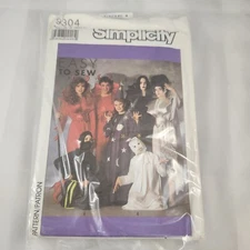Simplicity 9304 pattern Adults boys girls halloween costumes devil ghost wizard