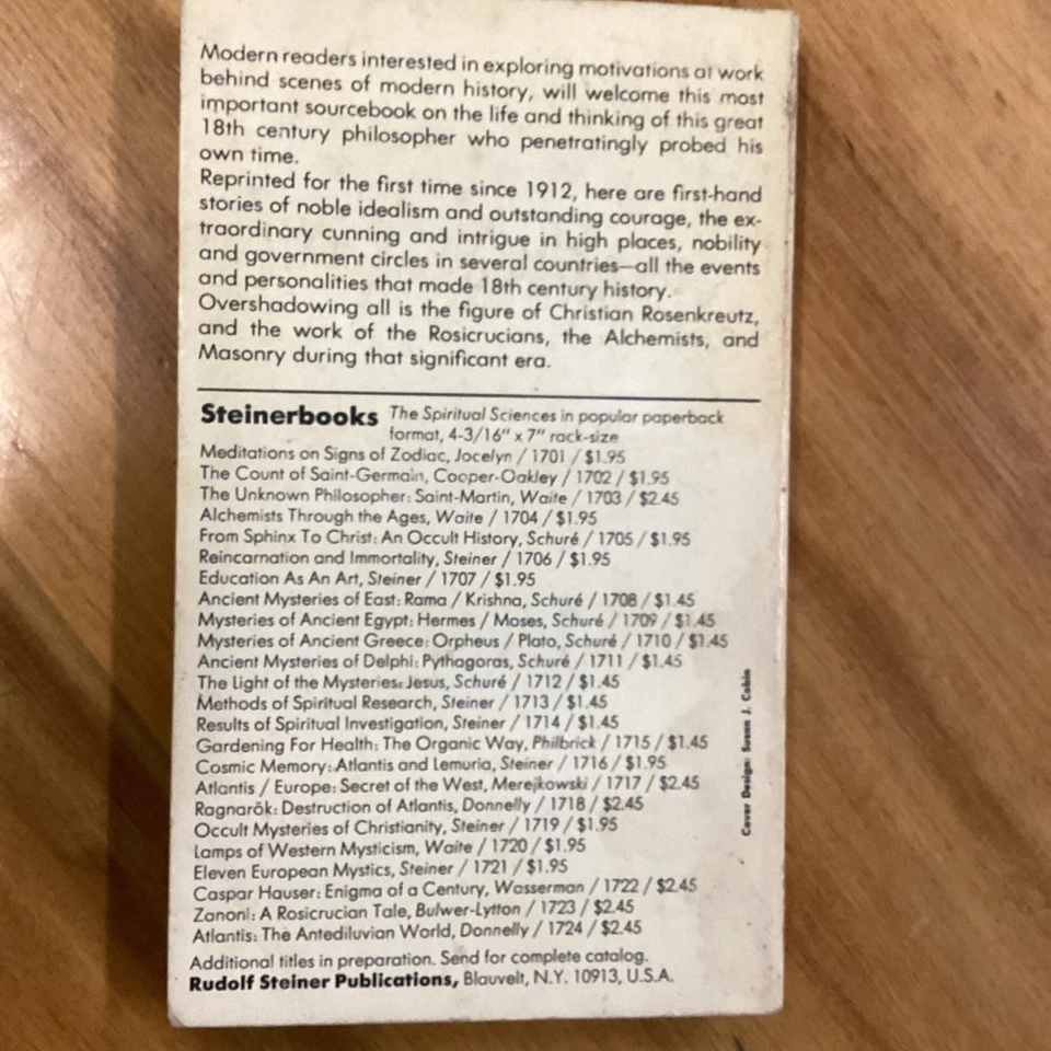 1970 PB 1st, Cooper-Oakley THE COUNT OF SAINT GERMAIN, Alchemy, Mystic, Occult Foto 3 de 4