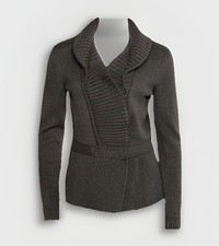 GIVENCHY   Y2K 2000's archive shawl collar brown knit cardigan sweater size XS