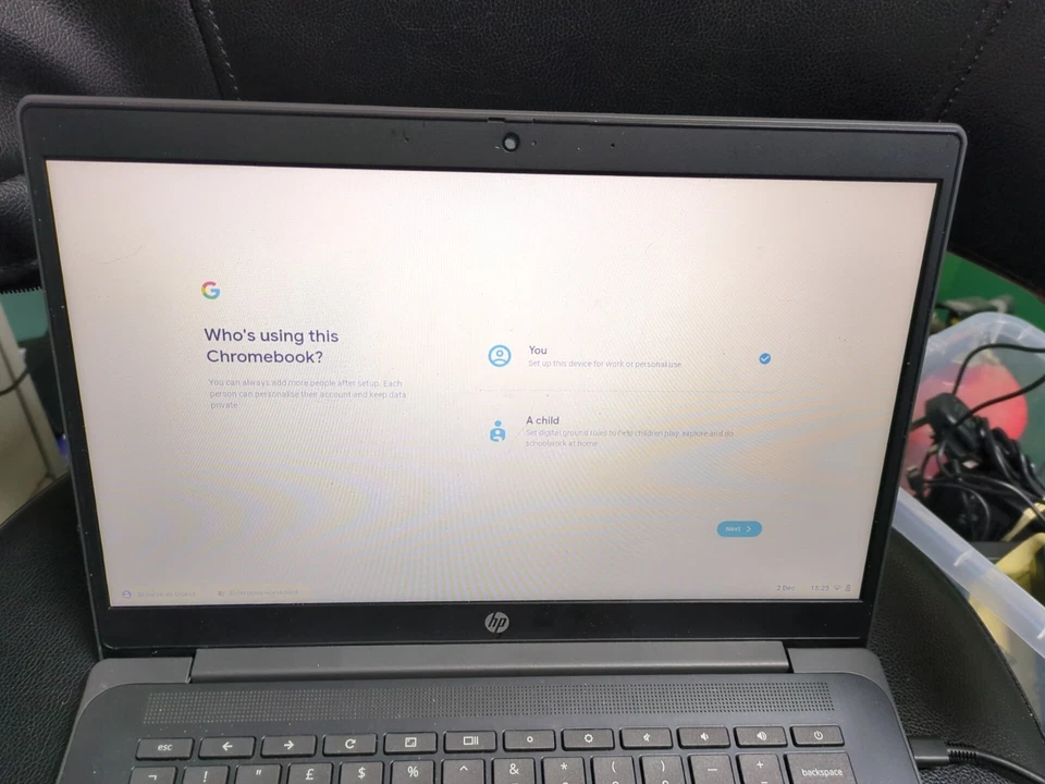 HP Chromebook 14 G6. 14" screen, 4gb RAM, Webcam ( no charger ) - Image 2 of 4