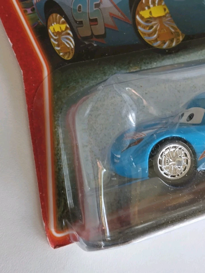 Disney Pixar Cars - BLING BLING McQUEEN DINOCO Supercharged 2007 - 1:55 Diecast - image 3 of 4