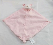 Angel Dear Bulldog Baby Blanket Lovey Puppy Dog Pink White