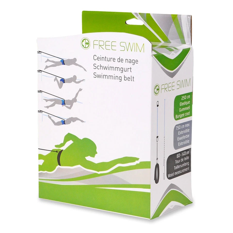 FREE SWIM XL Schwimmgurt - Swimming Pool Gegenschwimmanlage Schwimmbad Trainer - Bild 2 von 4