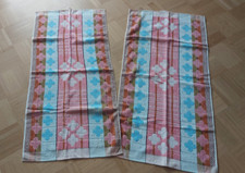 2 x Handtuch Frottee - neu - Retro - 50 cm x 100 cm