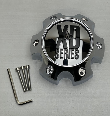 KMC XD Series Chrome Wheel Center Cap W/Screws 1079L145