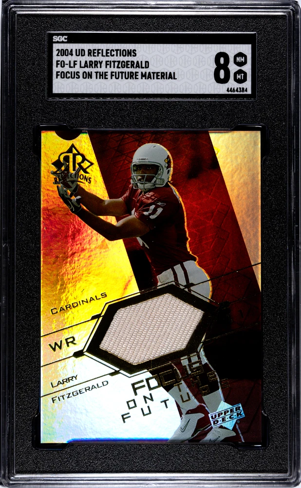 Larry Fitzgerald Upper Deck Reflections Focus on the Future Jerseys Gold #FOLF Base
