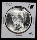 1922 PEACE SILVER DOLLAR - GEM BU++ - BLAST WHITE FULL LUSTER SILVER COIN - #128