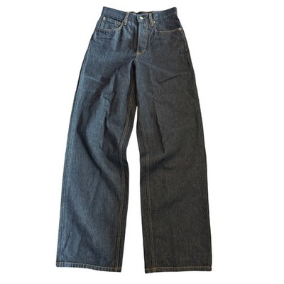 Dries Van Noten Womens Jeans Size 27 Dark Wash Indigo Wide Leg High Rise Denim