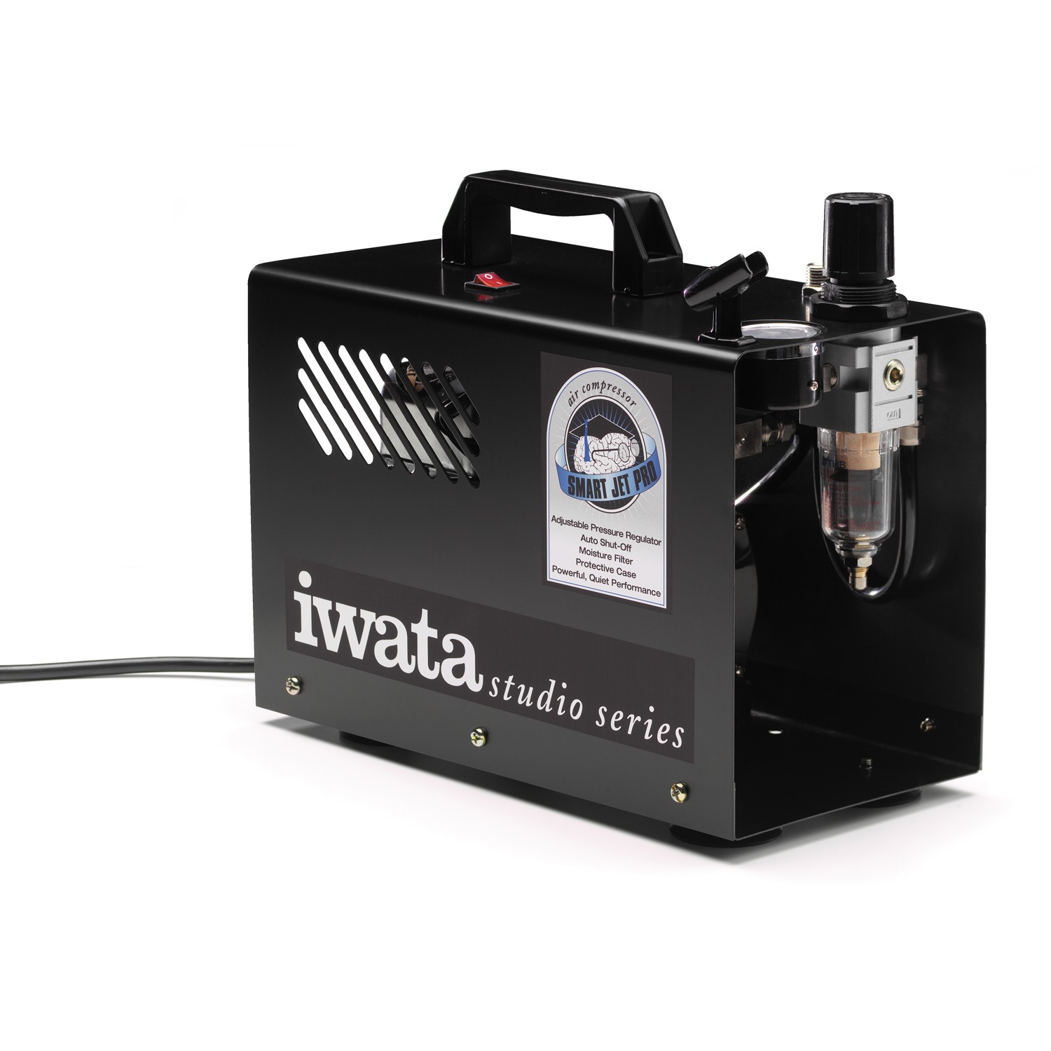 Iwata SMART JET PRO AIRBRUSH AIR COMPRESSOR-Nail Body Art Auto Paint Hobby Cake