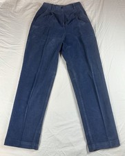 Vintage Liz Claiborne Corduroy Pants Pleated Blue Size 4